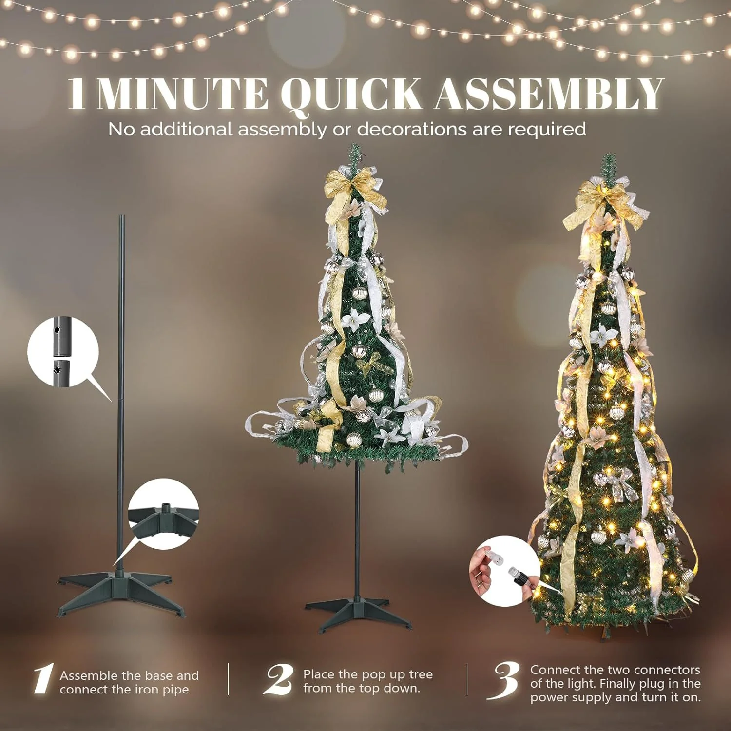 🎄 Christmas sale Foldable Christmas Tree for the Perfect Holiday Celebration! - free shipping! 🎁 - Image 11