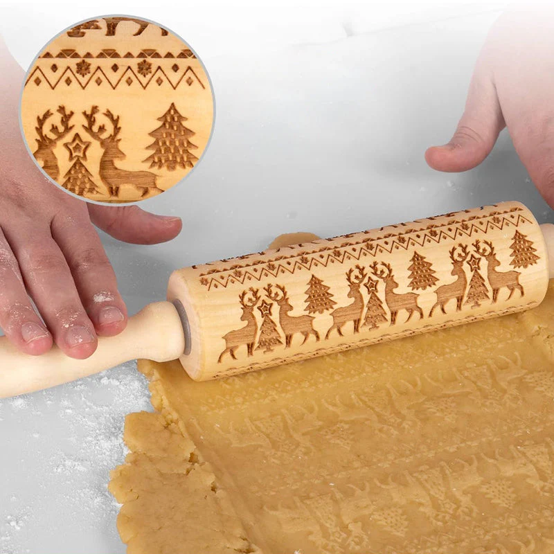 🍪Christmas Wooden Rolling Pins - Image 5