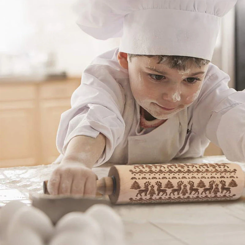 🍪Christmas Wooden Rolling Pins - Image 6