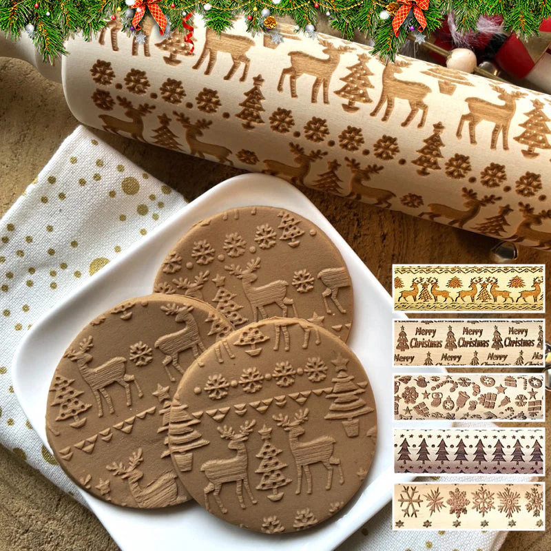 🍪Christmas Wooden Rolling Pins - Image 9