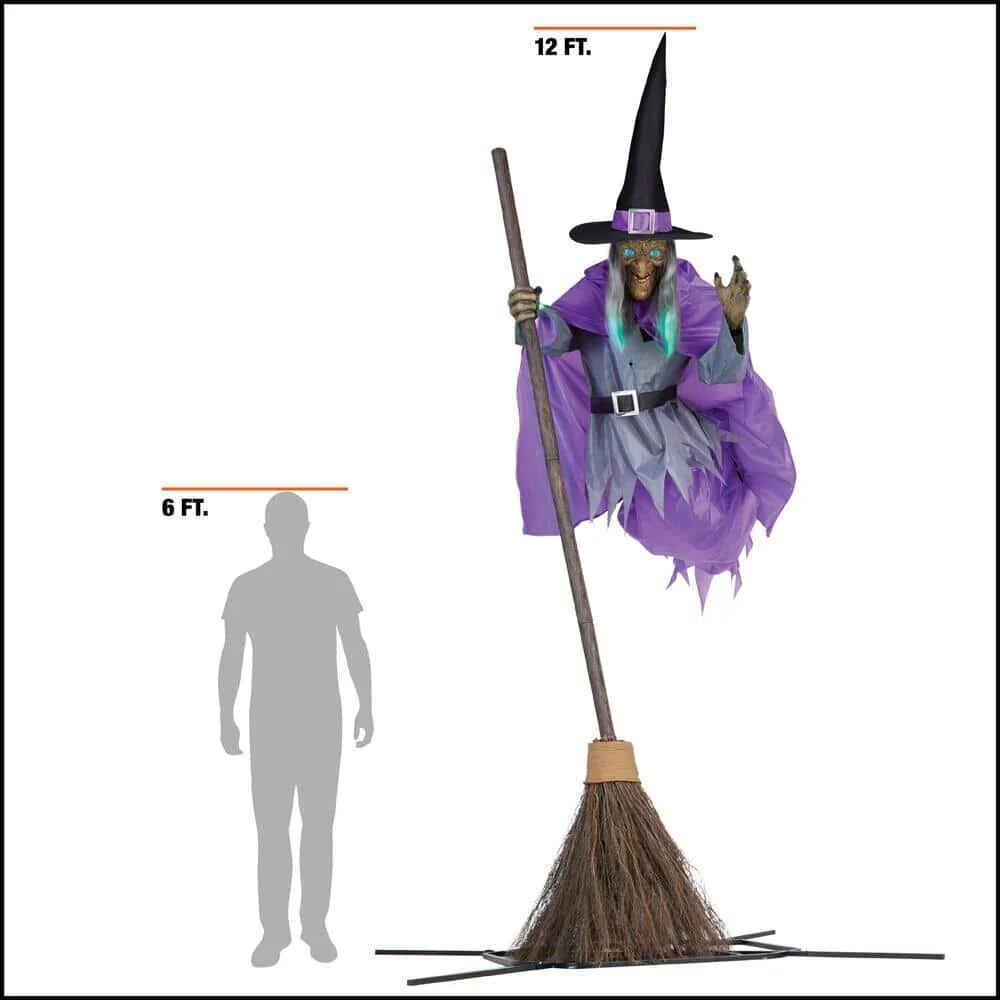 Halloween Early Bird Sale 50% OFF🔥-12 ft. Flying Witch - Image 5