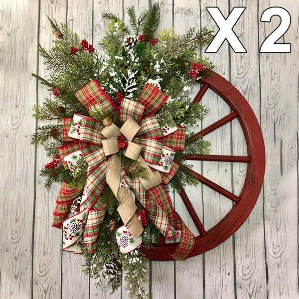 🎄Winter wreath - court wagon wheel - Image 2