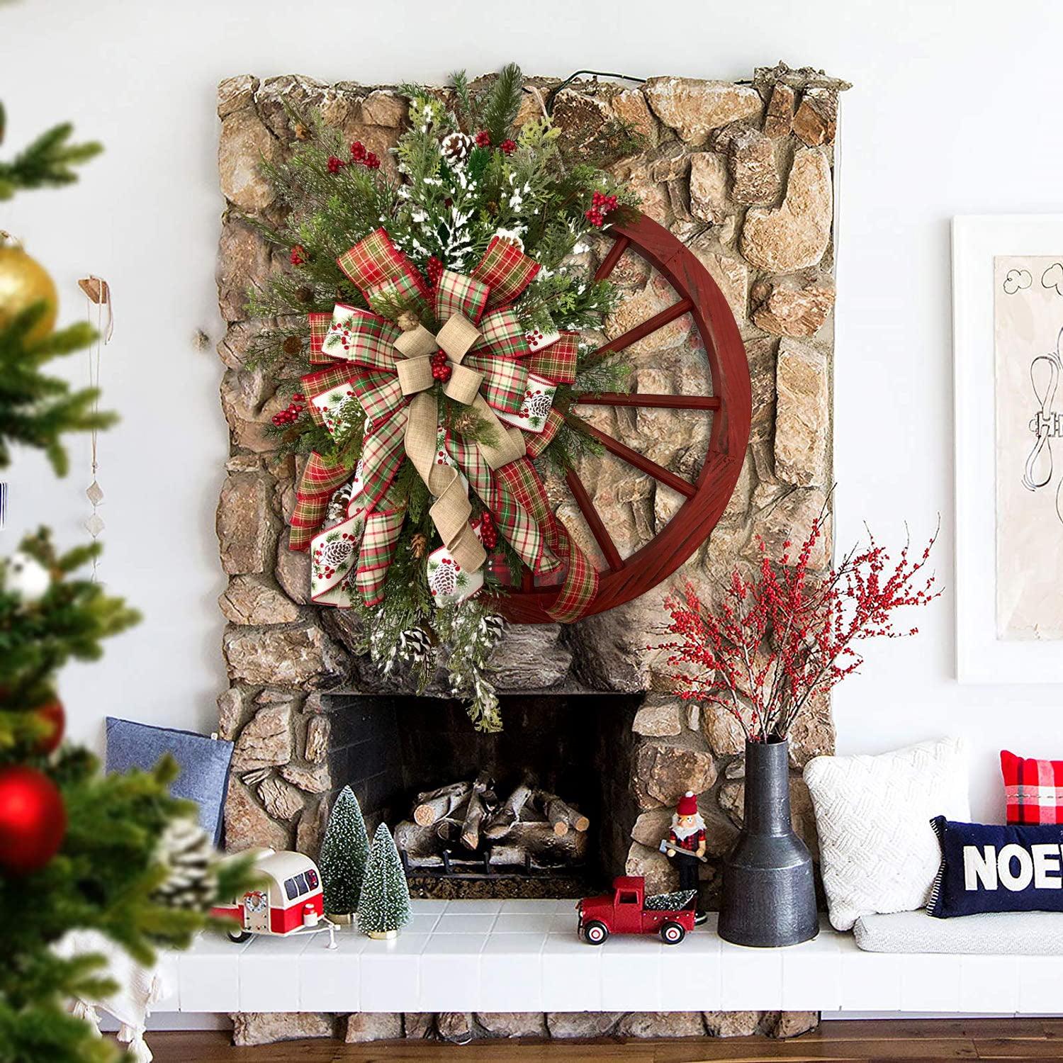 🎄Winter wreath - court wagon wheel - Image 6
