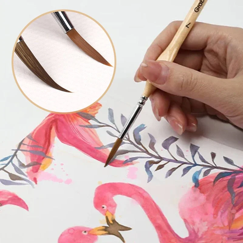 11 Pcs Miniature Detail Paint Brush Set - Image 4