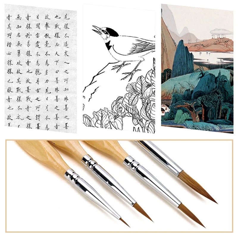 11 Pcs Miniature Detail Paint Brush Set - Image 6