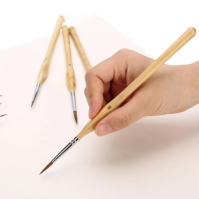 11 Pcs Miniature Detail Paint Brush Set - Image 8