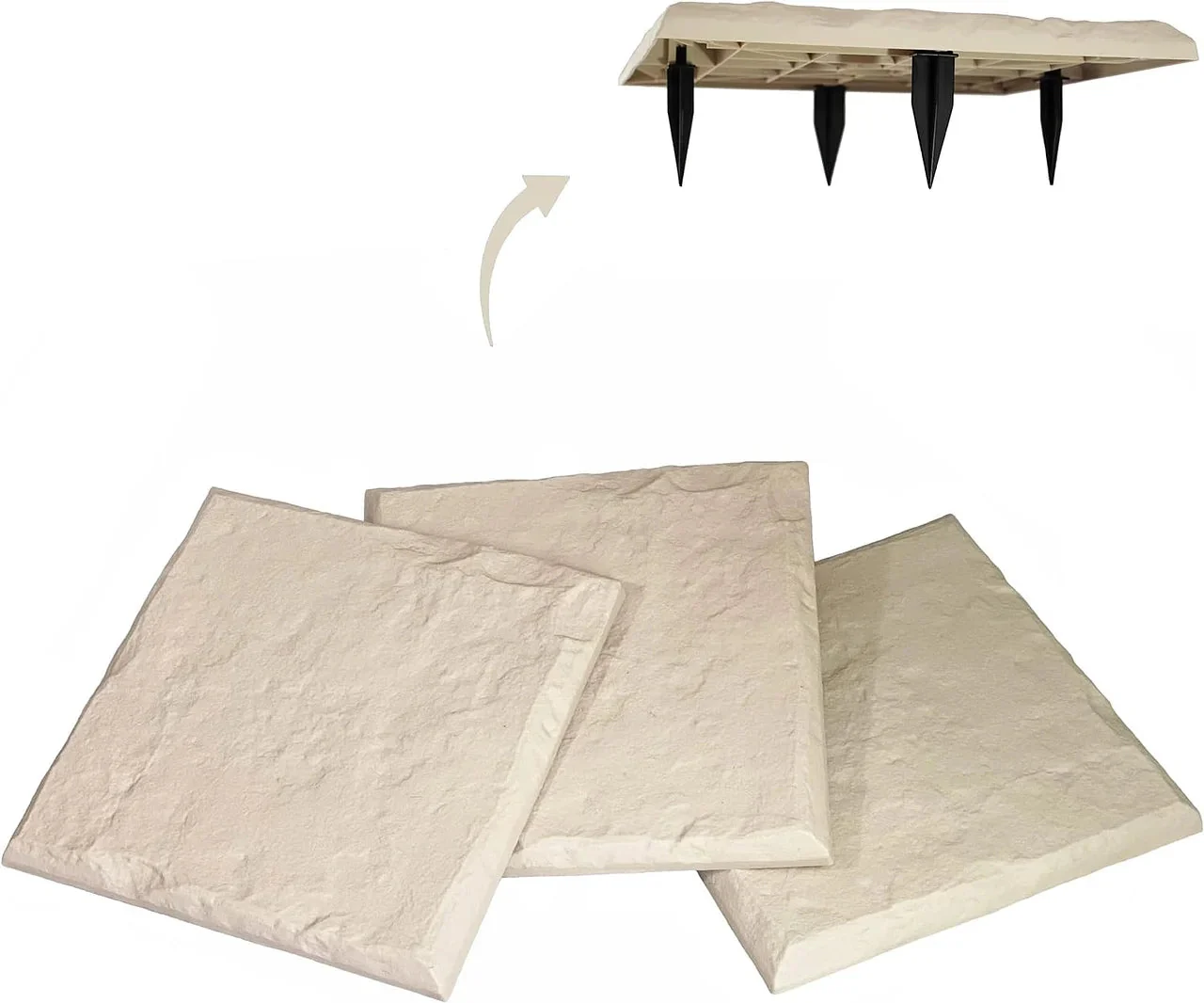 15.5' Decorative Stepping Stones That Stake Into The Ground - Image 11