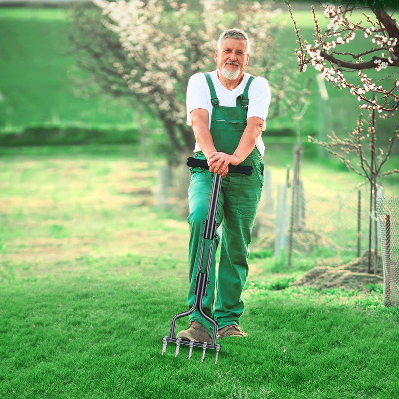 2 in 1 Spiked Aerator Manual Aerator Lawn Tool - Image 3