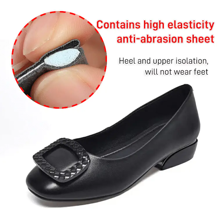 2023 soft surface comfortable thick heel round toe shoes - Image 3