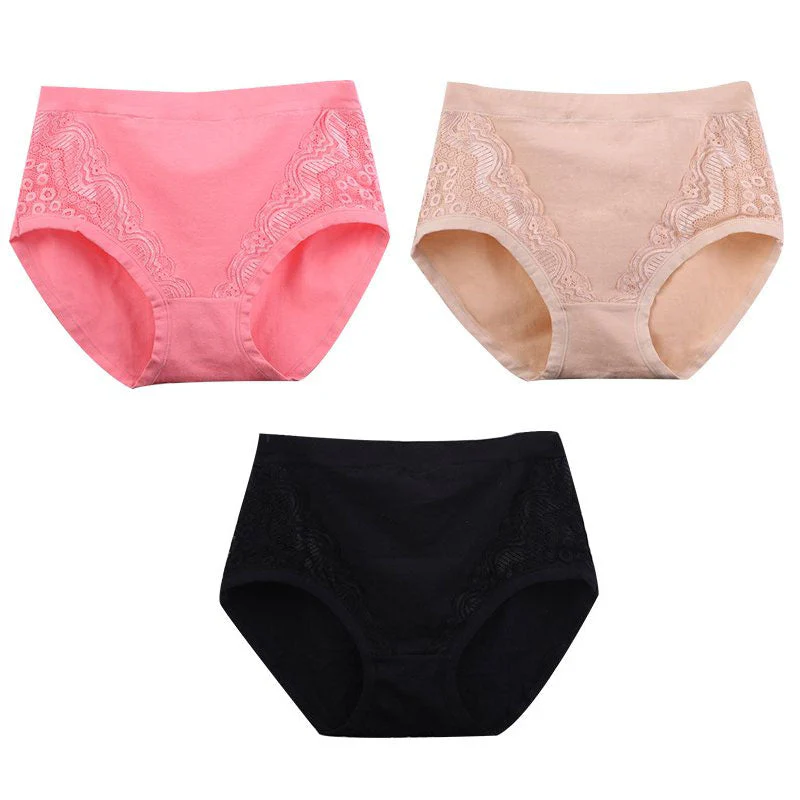 2024 Plus Size High Waist Leak Proof Cotton Panties - Image 10
