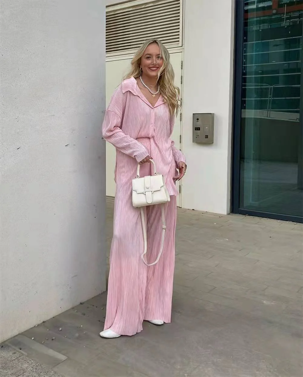 2023 NEW Women's Elegant Pleated Two-Piece Set - Image 10