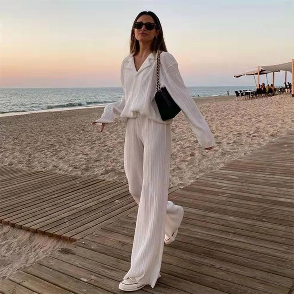 2023 NEW Women's Elegant Pleated Two-Piece Set - Image 11