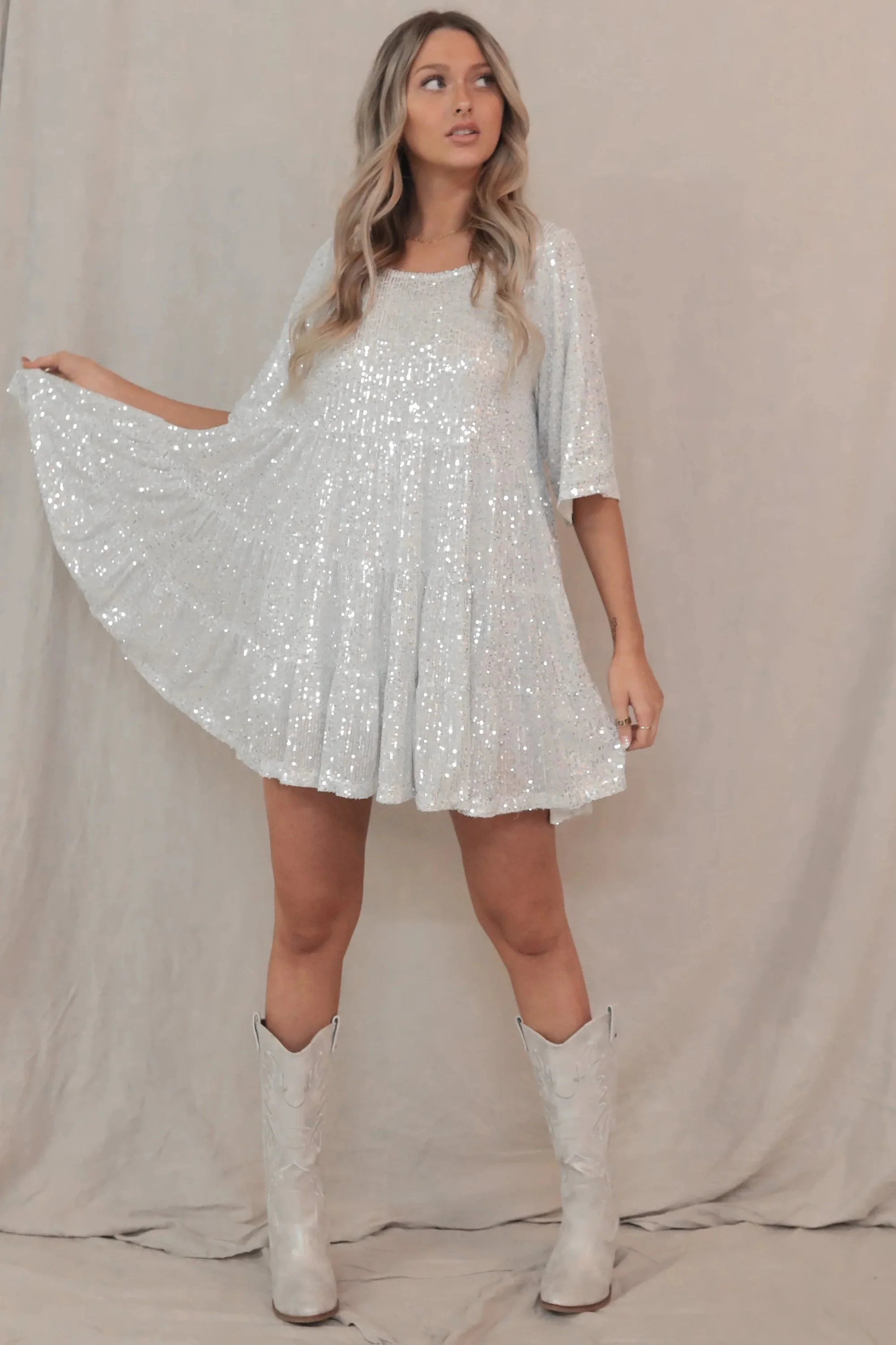 ✨2023 Sequin Baby Doll Dress - Image 11
