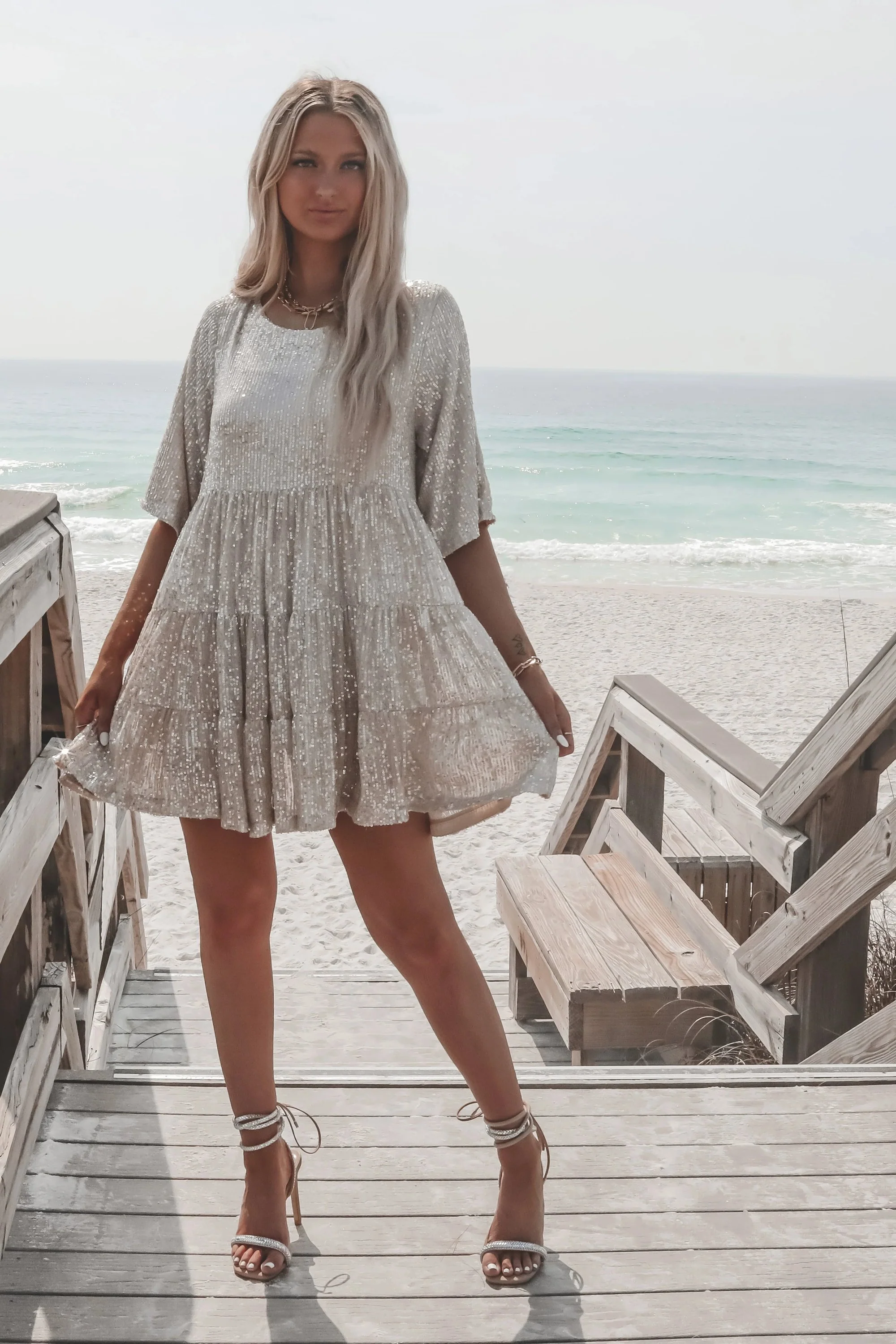 ✨2023 Sequin Baby Doll Dress - Image 15