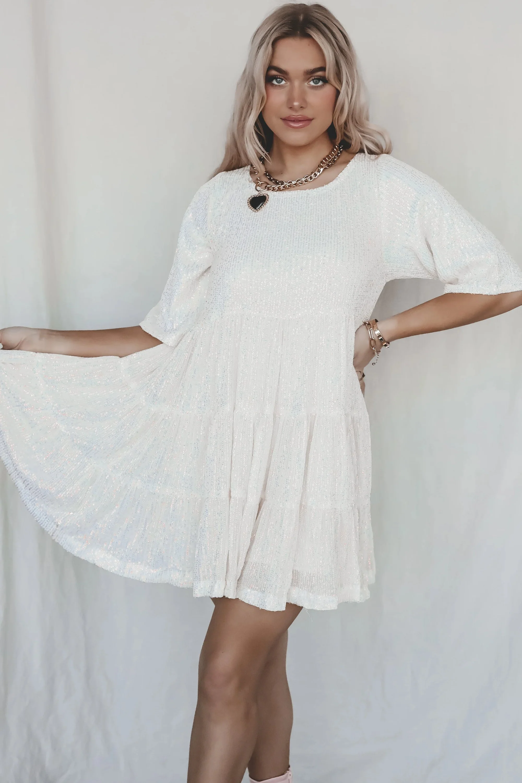 ✨2023 Sequin Baby Doll Dress - Image 28