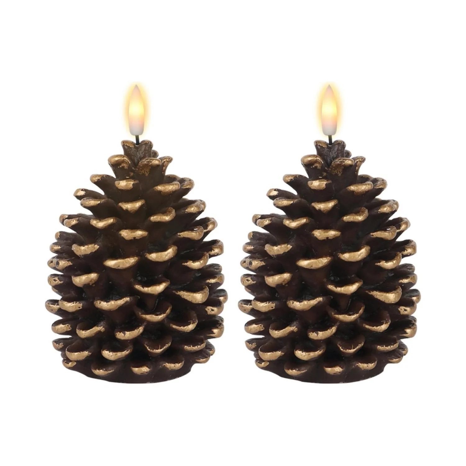 🔥Flameless Pinecone Candles Battery Operated with 6 Hour Timer - Image 2