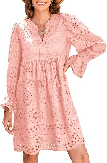 2025 New Arrival- Casual Eyelet Lace Dress for Women - Image 7