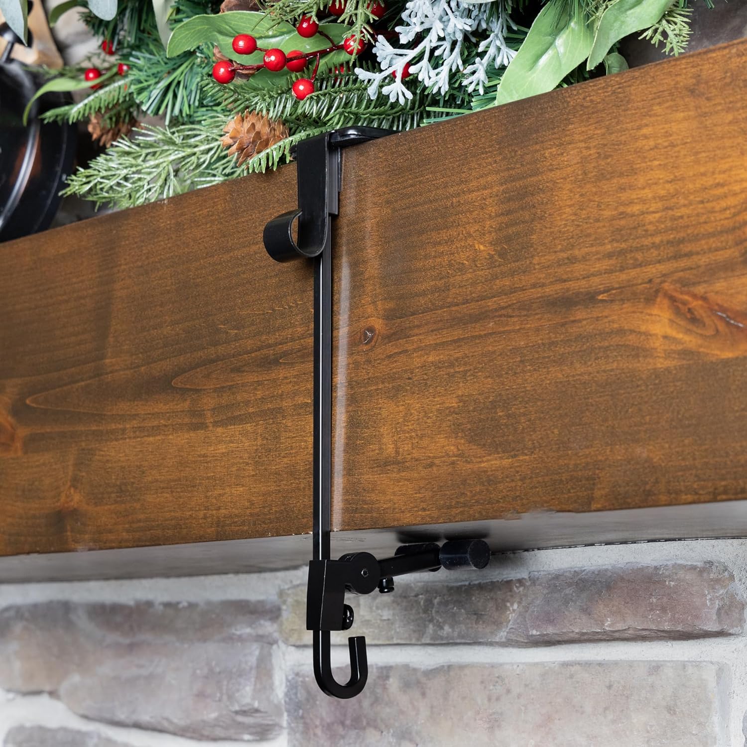 Fireplace Stocking and Garland Hanger - Image 4