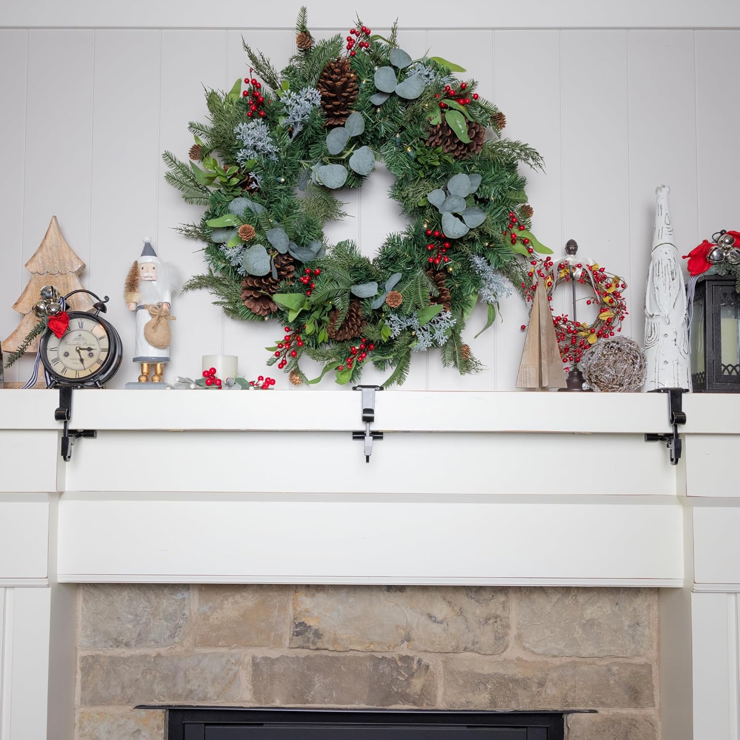 Fireplace Stocking and Garland Hanger - Image 5
