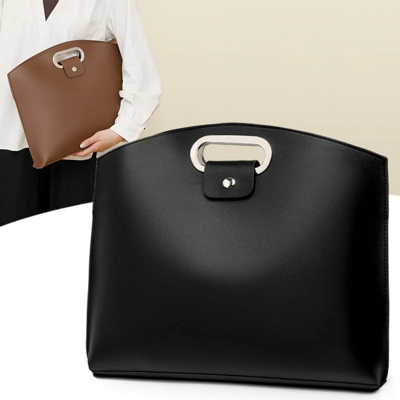 Waterproof Leather 14-16In 2PCS Laptop Bag for Women Handbag - Image 2
