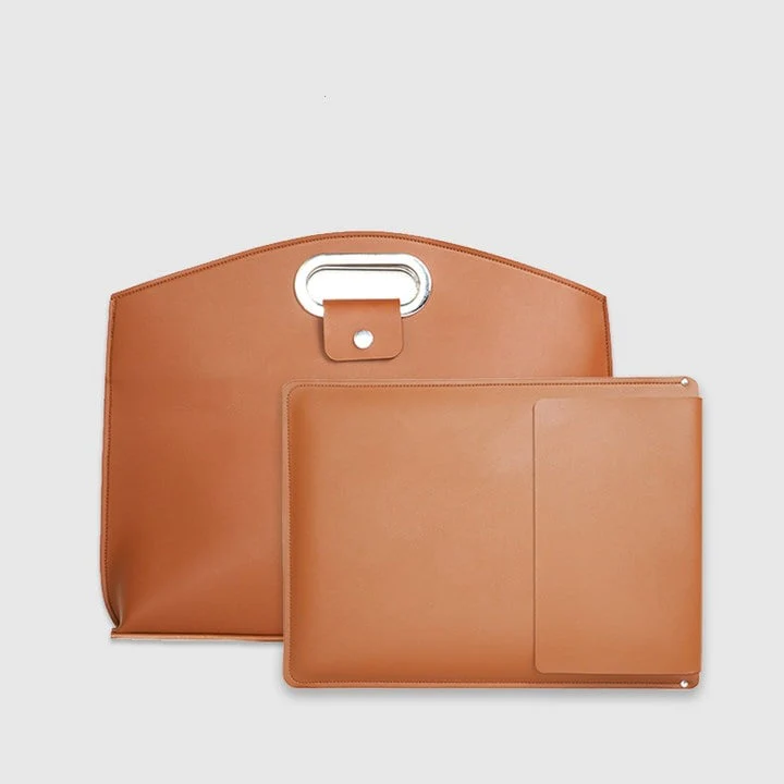 Waterproof Leather 14-16In 2PCS Laptop Bag for Women Handbag - Image 9