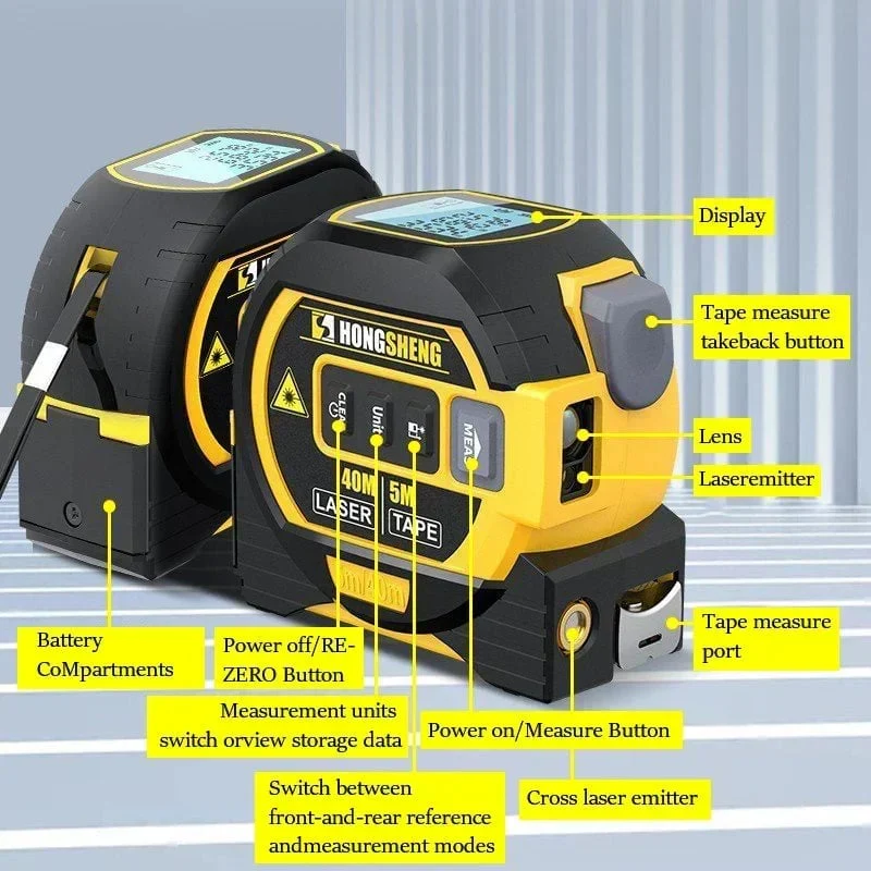 Made in Germany🎉Measurin Sight 3-In-1 Infrared Laser Tape Measuring - Image 8