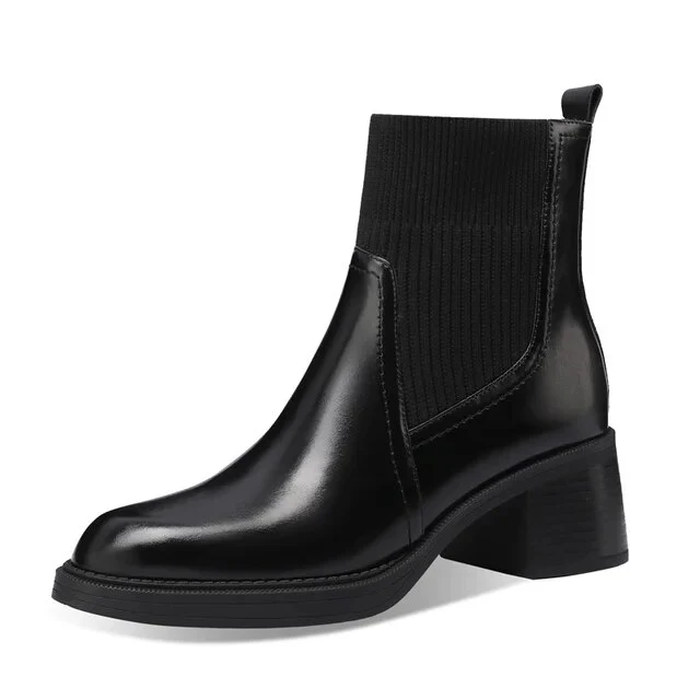 British style stretchy slim Martin boots sock boots - Image 7