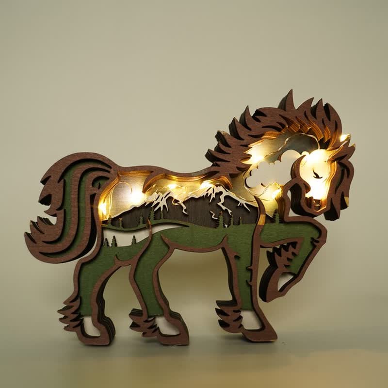 3D Carving Animals Home Decoration Accessories Wooden Crafts Creative Gift - Image 13