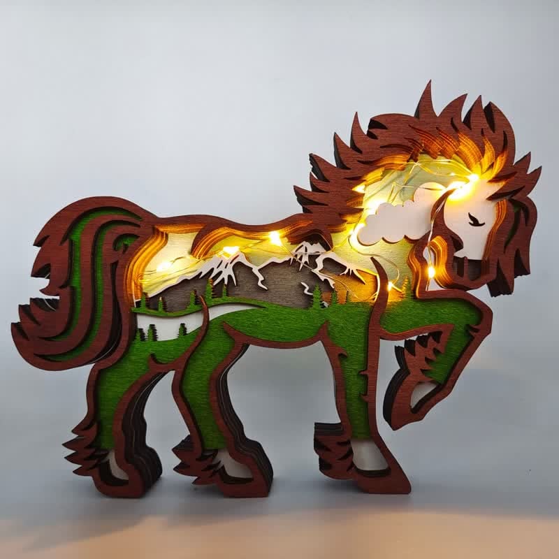 3D Carving Animals Home Decoration Accessories Wooden Crafts Creative Gift - Image 7