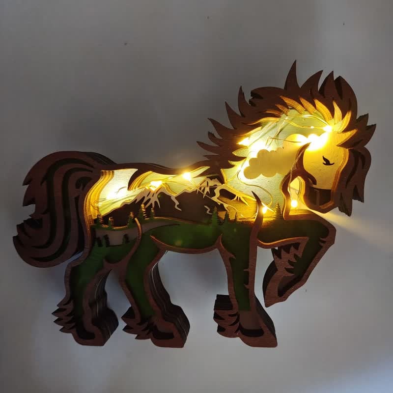 3D Carving Animals Home Decoration Accessories Wooden Crafts Creative Gift - Image 8