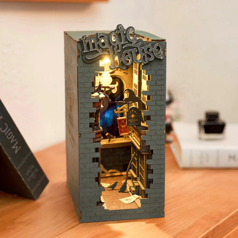 3D Wooden Book Nook Puzzle - Image 2
