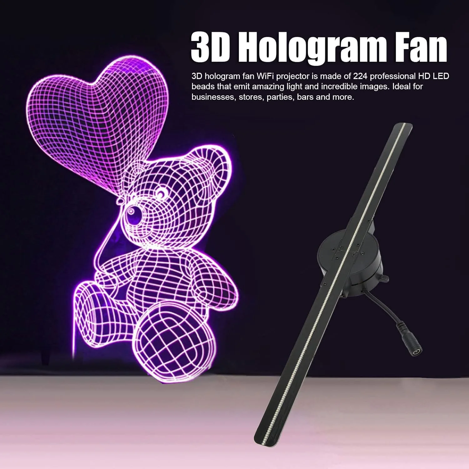 3D Hologram LED Fan Projector - Image 8