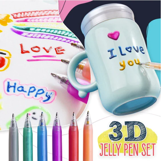 🎄Christmas Pre-sale Promotion🔥3D Jelly Pen Set - Image 9