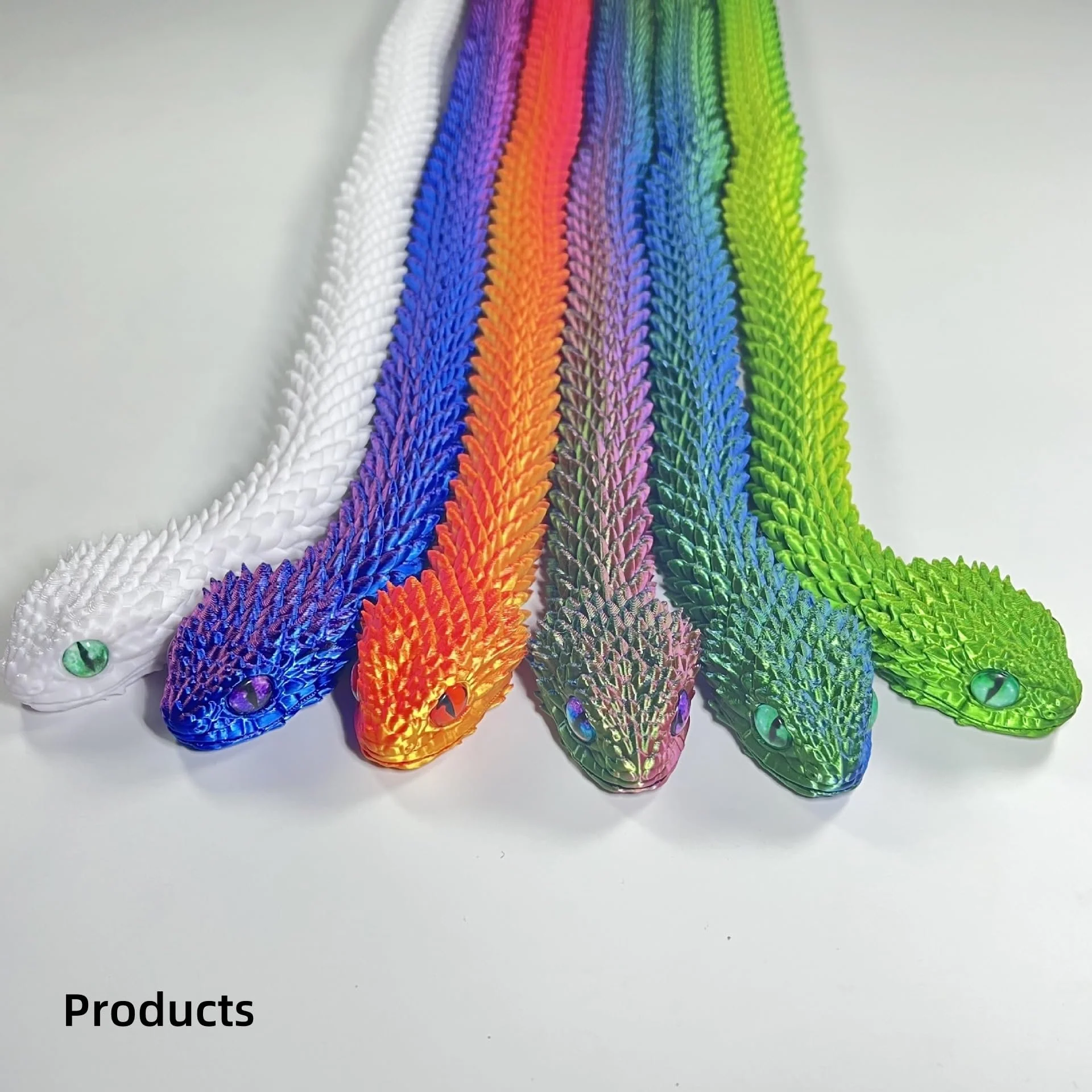 🐍3D Printed Multi-Joint Movable Snake Toy - Image 10