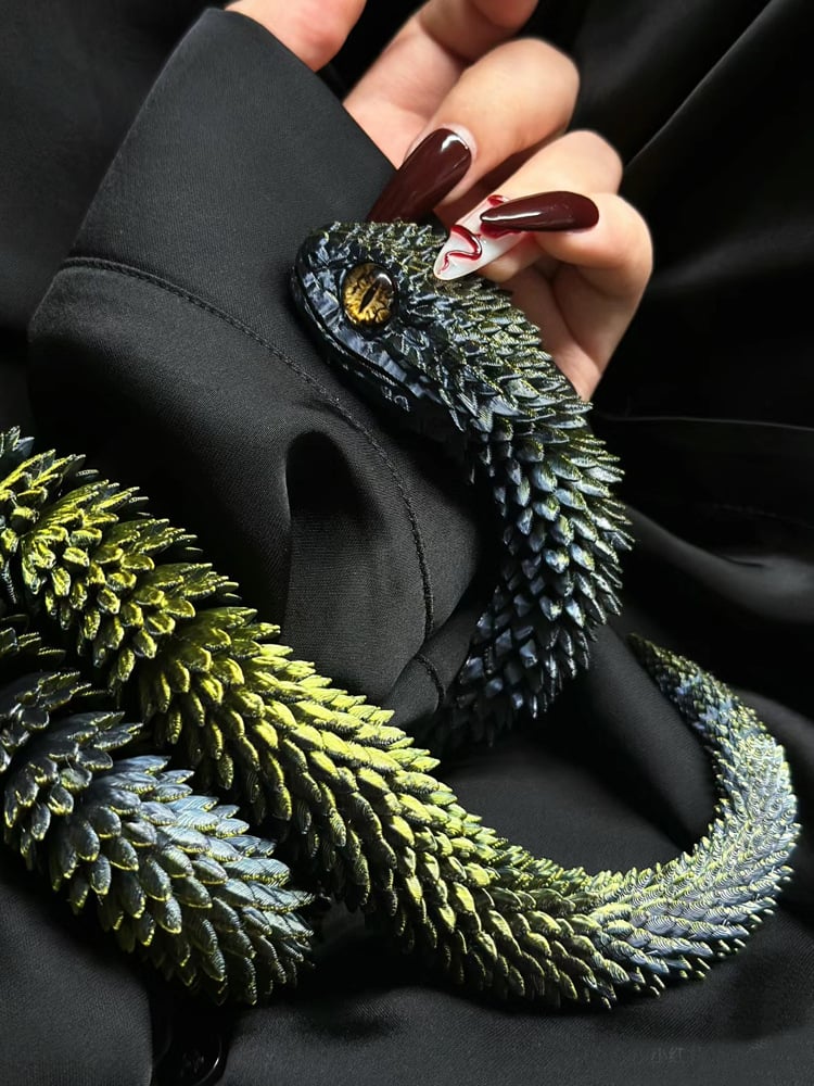 🐍3D Printed Multi-Joint Movable Snake Toy - Image 13