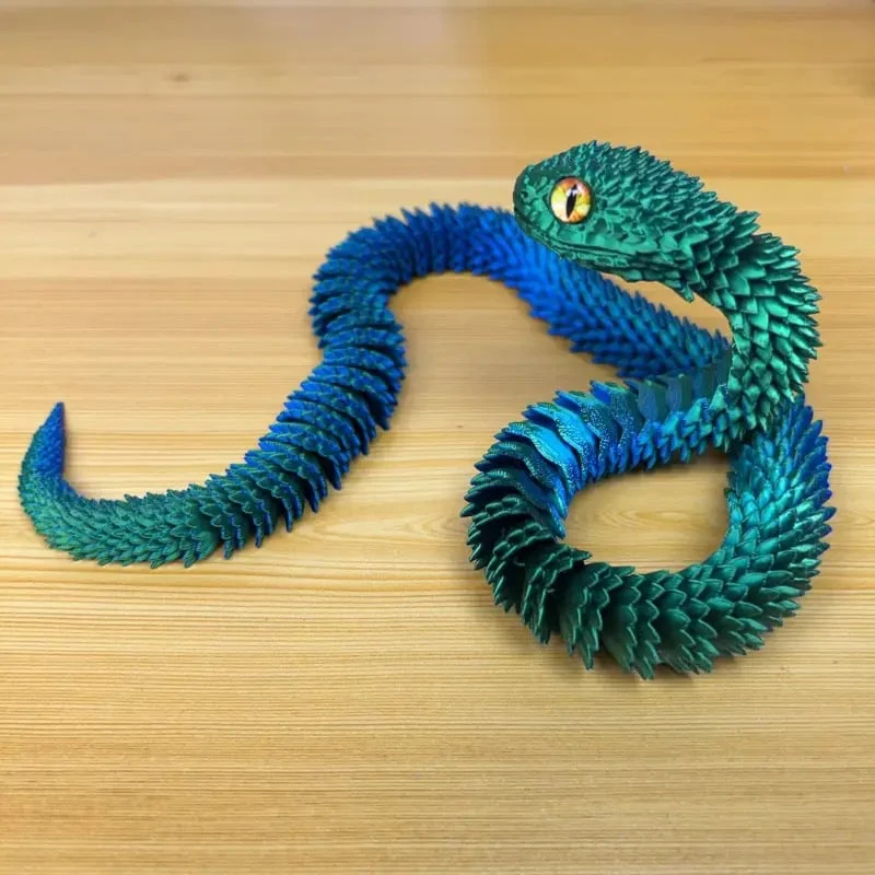 🐍3D Printed Multi-Joint Movable Snake Toy - Image 15