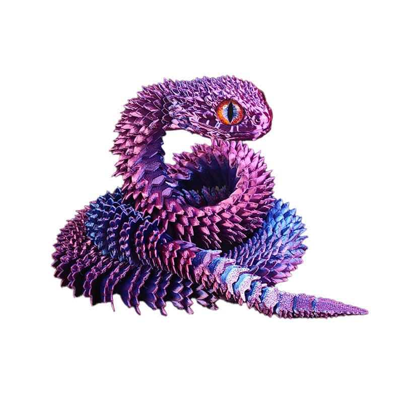 🐍3D Printed Multi-Joint Movable Snake Toy - Image 16