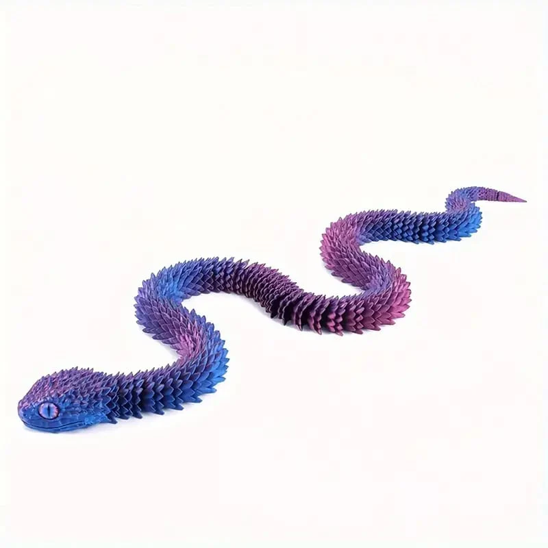🐍3D Printed Multi-Joint Movable Snake Toy - Image 3