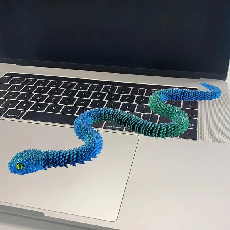 🐍3D Printed Multi-Joint Movable Snake Toy - Image 4