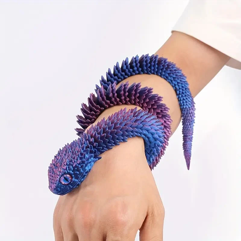 🐍3D Printed Multi-Joint Movable Snake Toy - Image 5