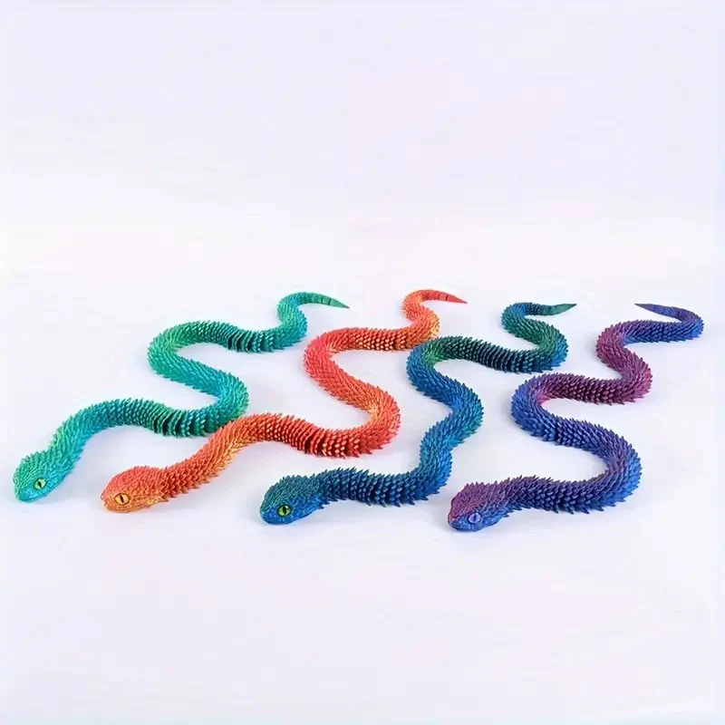 🐍3D Printed Multi-Joint Movable Snake Toy - Image 7