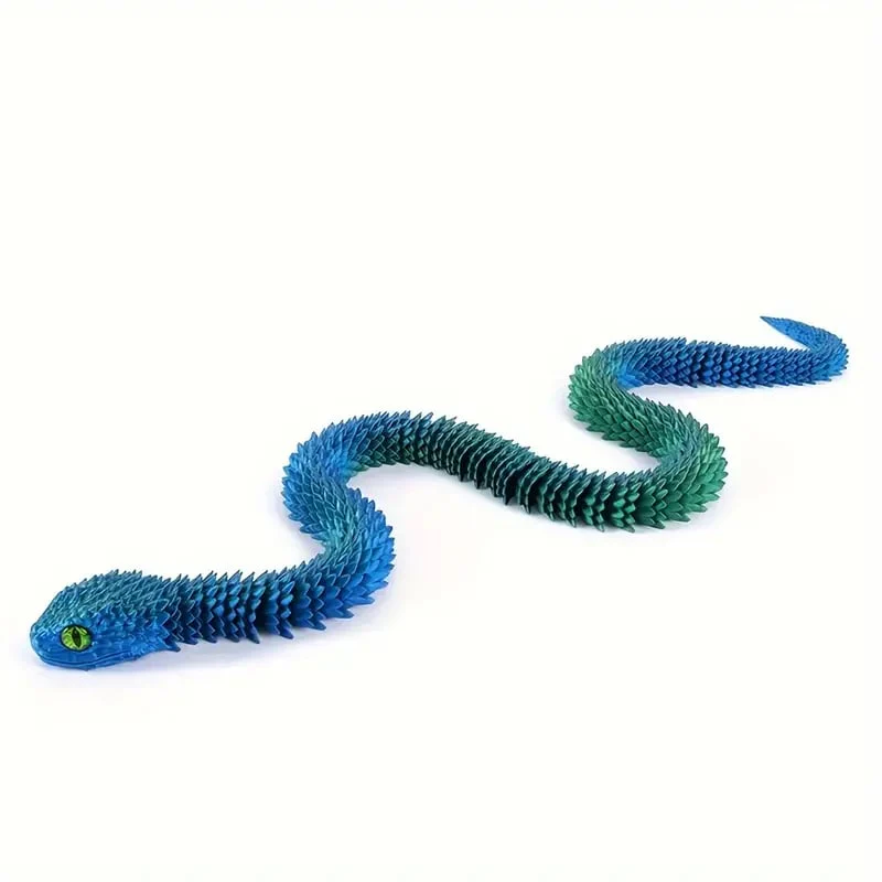 🐍3D Printed Multi-Joint Movable Snake Toy - Image 8