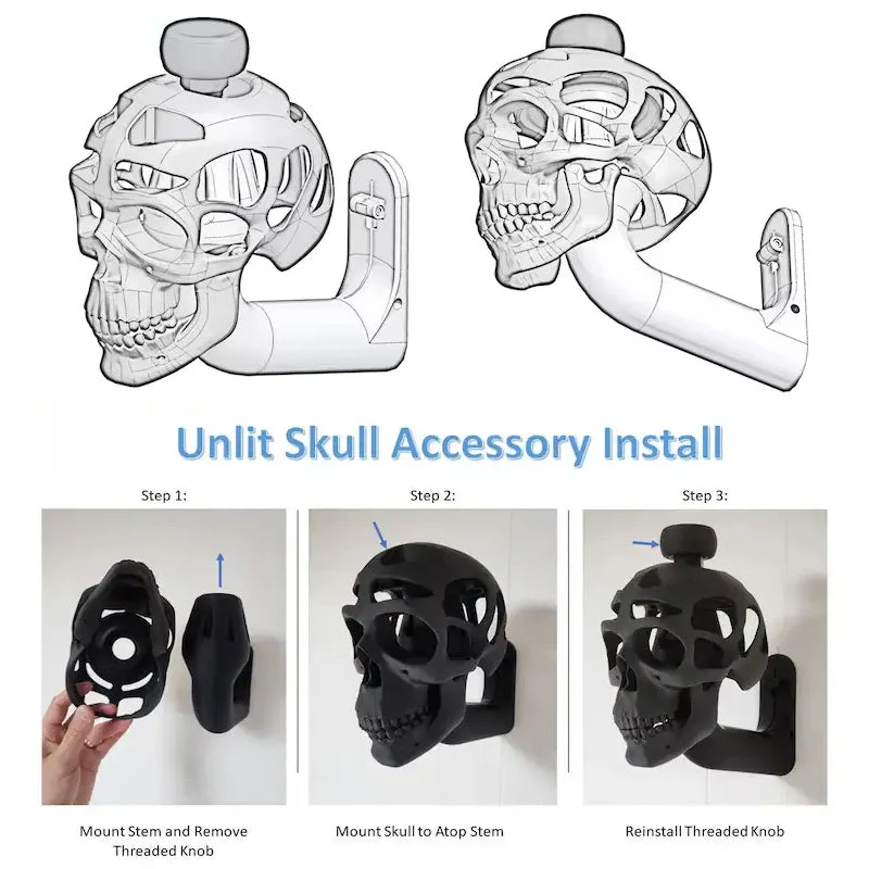 3D Skull Helmet Display Package Bracket - Buy two and get free shipping! - Image 2