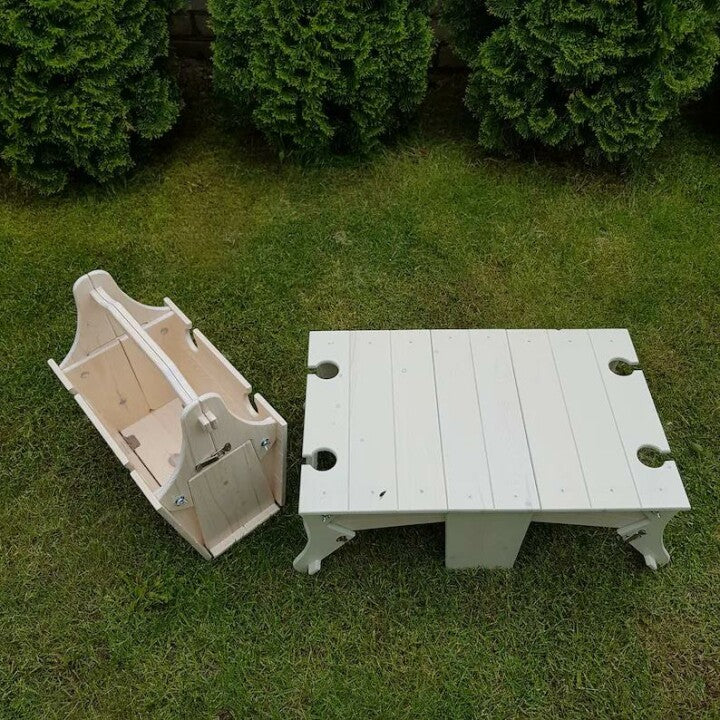 Folding Picnic Basket Table-Manual DIY stitching - Image 10