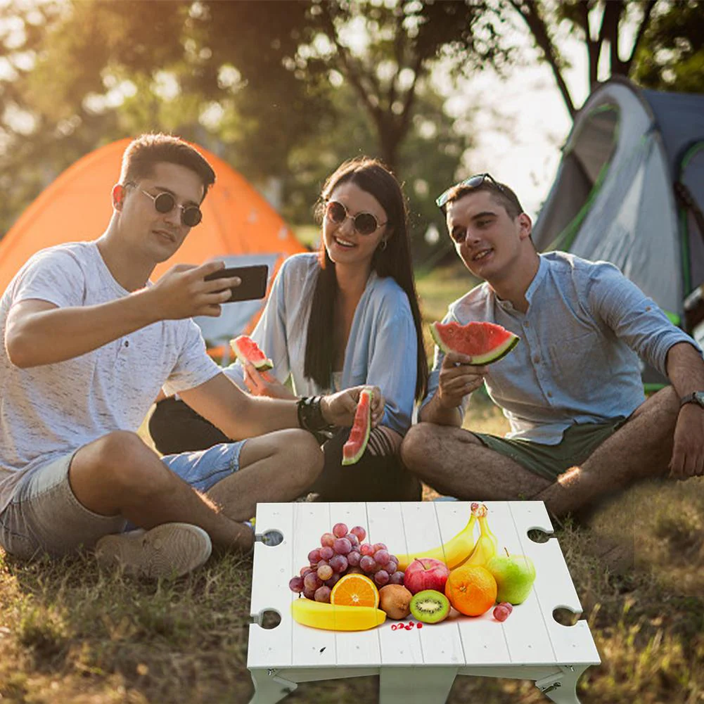 Folding Picnic Basket Table-Manual DIY stitching - Image 3