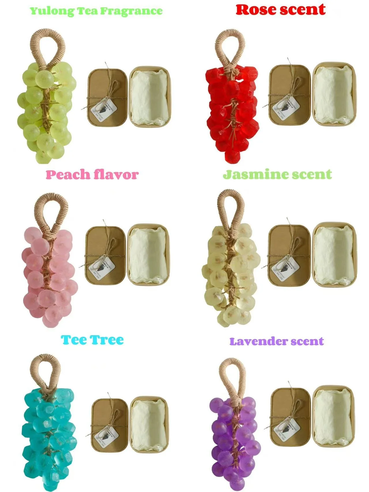🔥Christmas Sale🔥Personalized Original Handmade Crystal Grape Soap Gentle Cleansing Soap - Image 7