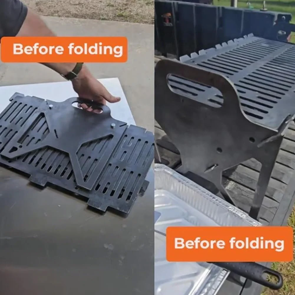🍖A must-have for parties🥓foldable stainless steel bbq grill - Image 5