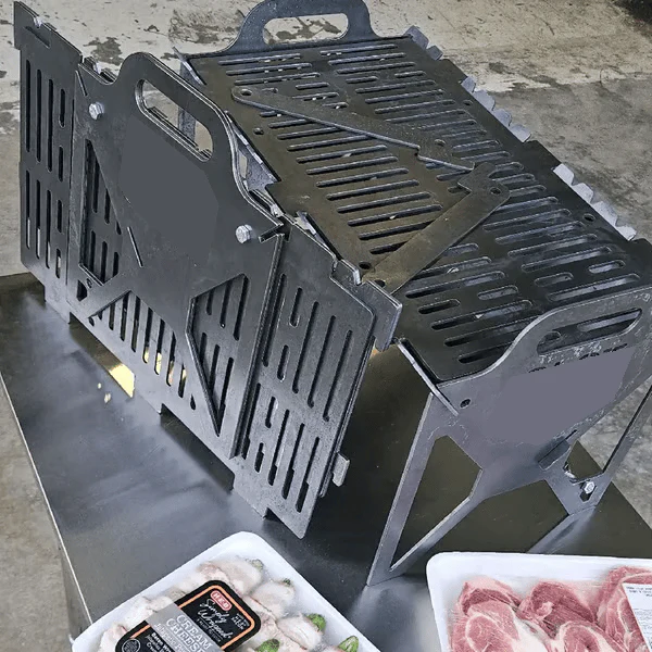 🍖A must-have for parties🥓foldable stainless steel bbq grill - Image 7