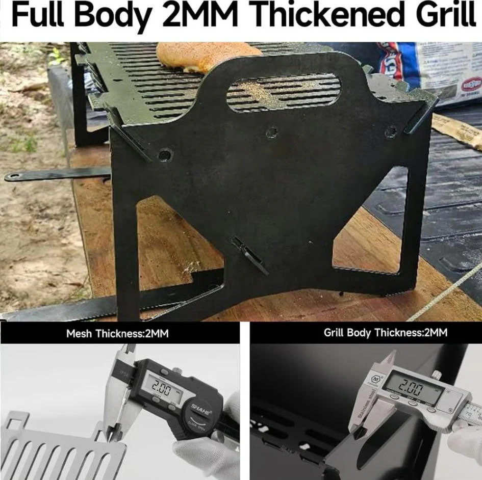 🍖A must-have for parties🥓foldable stainless steel bbq grill - Image 8