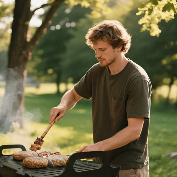 🍖A must-have for parties🥓foldable stainless steel bbq grill - Image 9